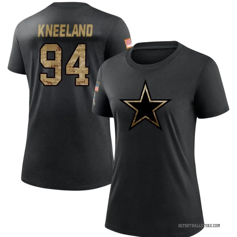 Marshawn Kneeland Women's Black Dallas Cowboys 2020 Salute To Service Performance T-Shirt