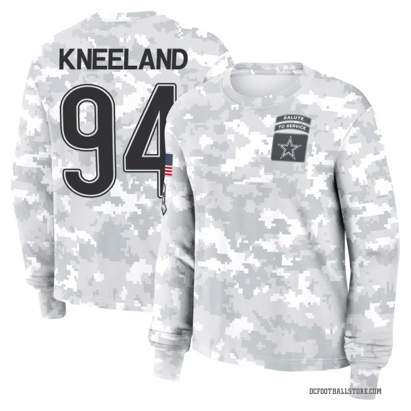 Marshawn Kneeland Women's Camo Dallas Cowboys Arctic 2024 Salute to Service Long Sleeve T-Shirt