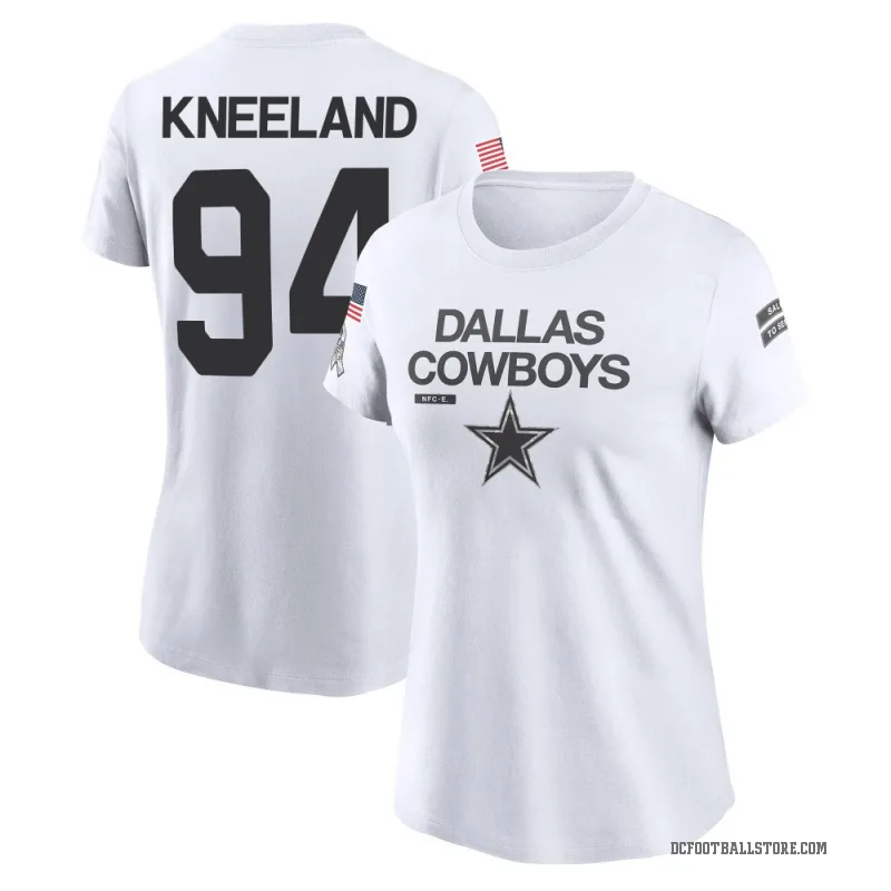 Marshawn Kneeland Women's White Dallas Cowboys 2024 Salute to Service Performance T-Shirt
