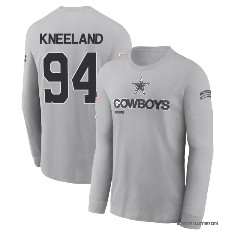 Marshawn Kneeland Youth Gray Dallas Cowboys 2024 Salute to Service Long Sleeve T-Shirt