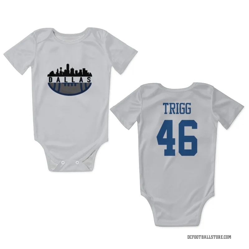 Michael Trigg  White Dallas Cowboys  Newborn & Infant Bodysuit