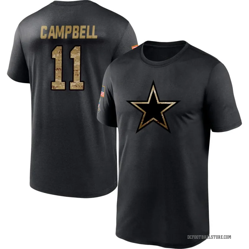 Parris Campbell Men's Black Dallas Cowboys 2020 Salute To Service Performance T-Shirt