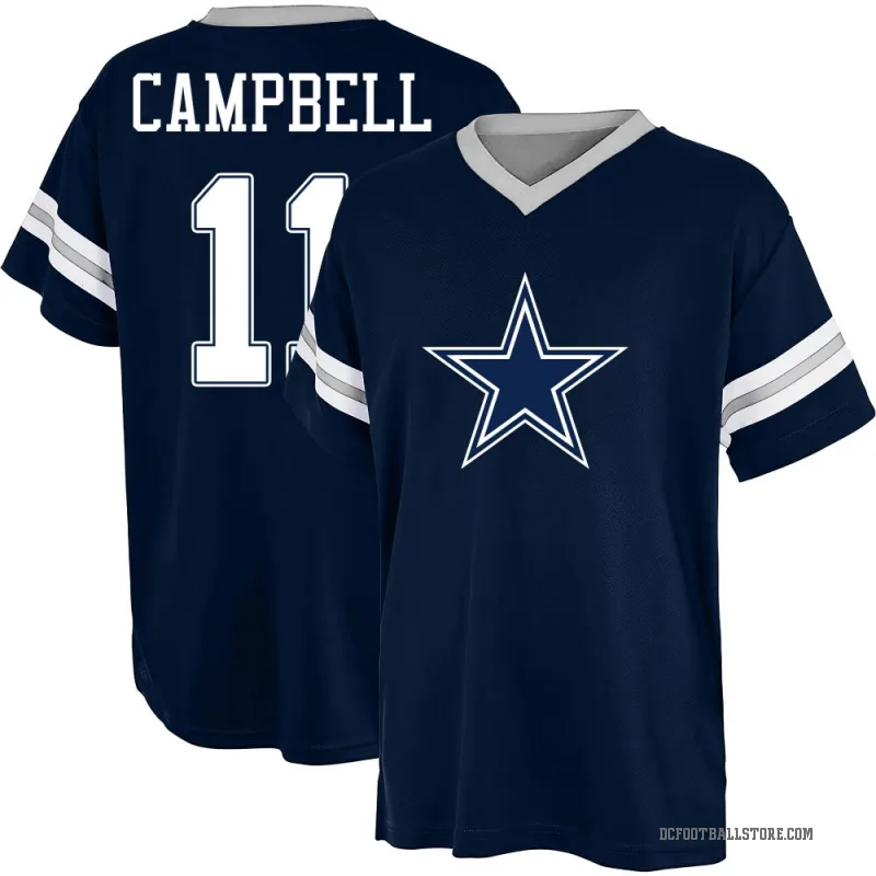 Parris Campbell Men's NavyBlue Dallas Cowboys Navy Blue Game Day V-Neck T-Shirt