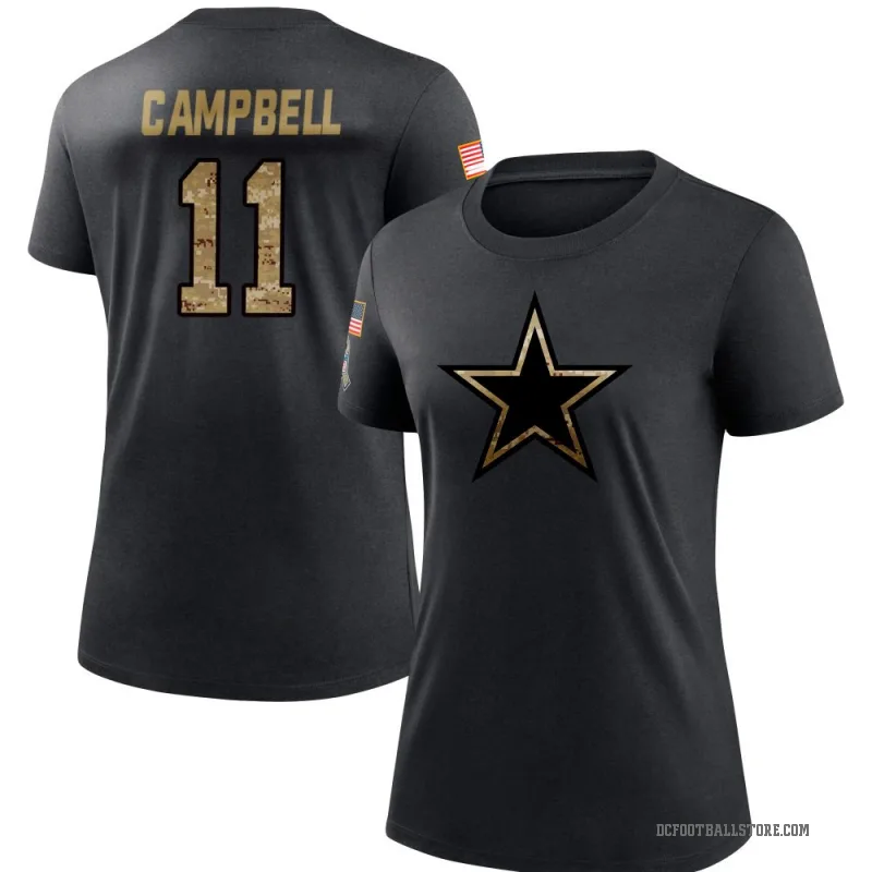 Parris Campbell Women's Black Dallas Cowboys 2020 Salute To Service Performance T-Shirt