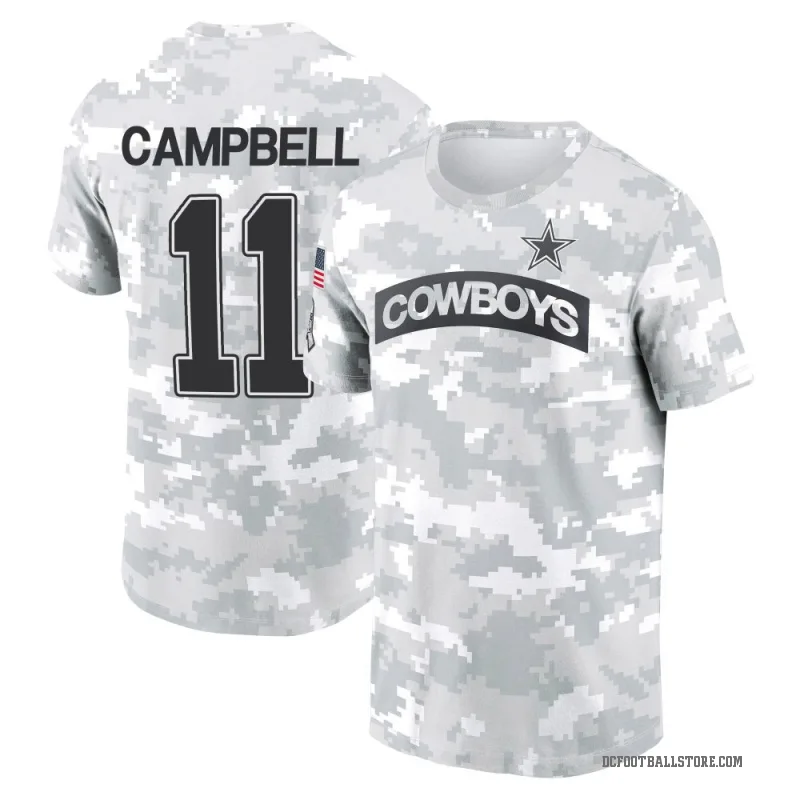 Parris Campbell Youth Camo Dallas Cowboys Arctic 2024 Salute to Service Performance T-Shirt