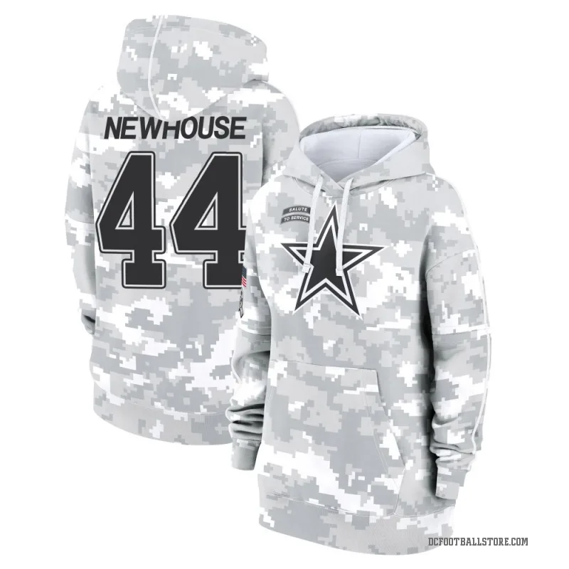 Robert Newhouse Women's Camo Dallas Cowboys Arctic 2024 Salute to Service Club Fleece Pullover Hoodie