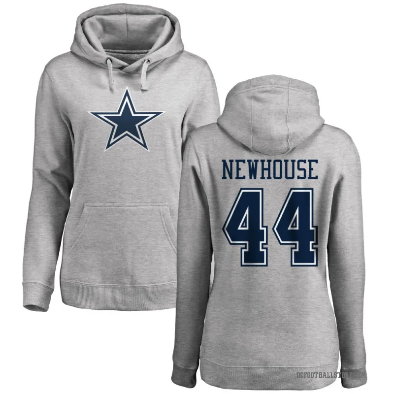 Robert Newhouse Women's Dallas Cowboys Pro Line by Branded Ash Logo Pullover Hoodie