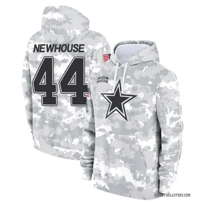 Robert Newhouse Youth Camo Dallas Cowboys Arctic 2024 Salute to Service Club Fleece Pullover Hoodie