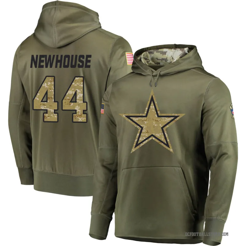 Robert Newhouse Youth Olive Dallas Cowboys Salute to Service Pullover Hoodie