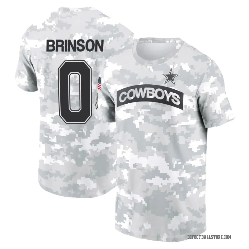 Romello Brinson Men's Camo Dallas Cowboys Arctic 2024 Salute to Service Performance T-Shirt