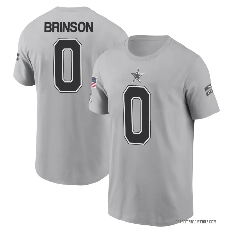 Romello Brinson Men's Gray Dallas Cowboys 2024 Salute to Service T-Shirt