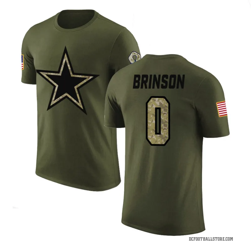 Romello Brinson Men's Olive Dallas Cowboys Salute to Service T-Shirt