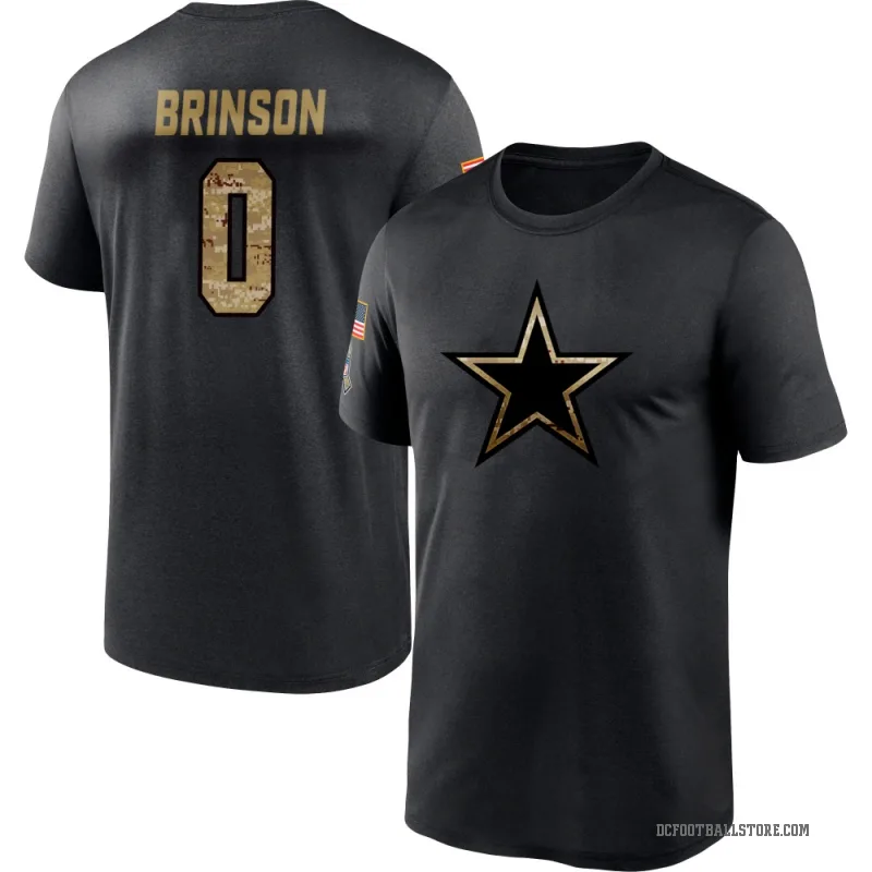Romello Brinson Youth Black Dallas Cowboys 2020 Salute To Service Performance T-Shirt