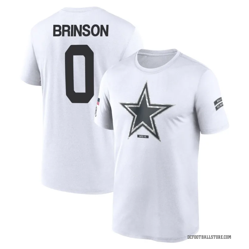 Romello Brinson Youth White Dallas Cowboys 2024 Salute to Service Performance T-Shirt