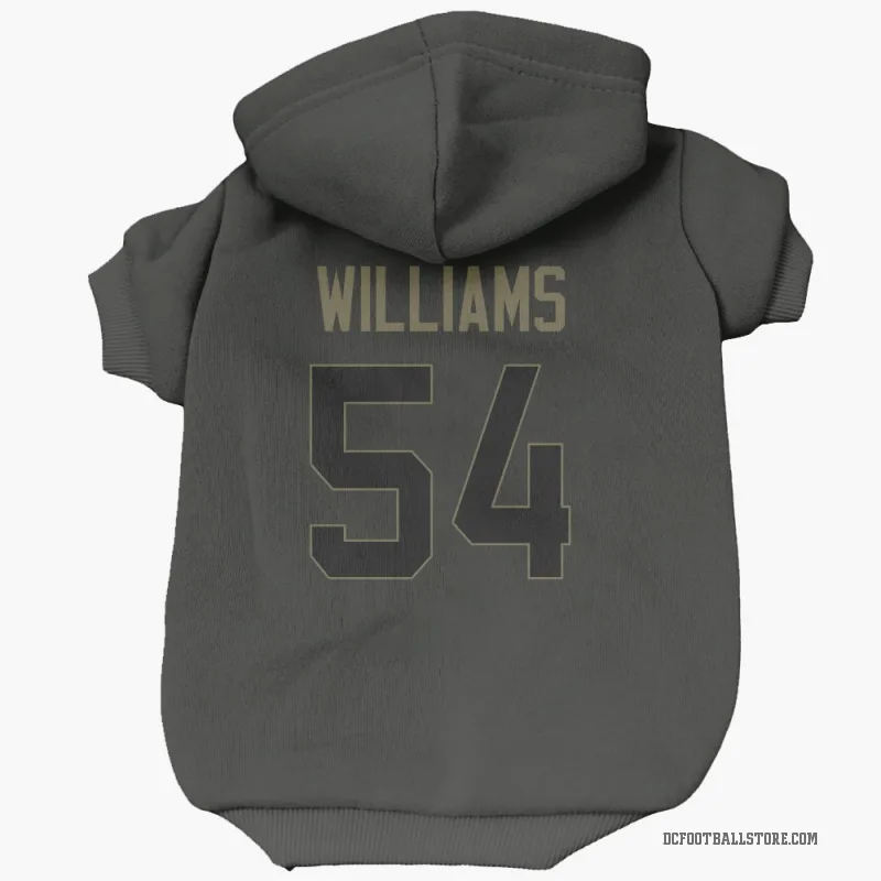 Sam Williams  Black Dallas Cowboys  Service Cat & Dog Pet Hoodie