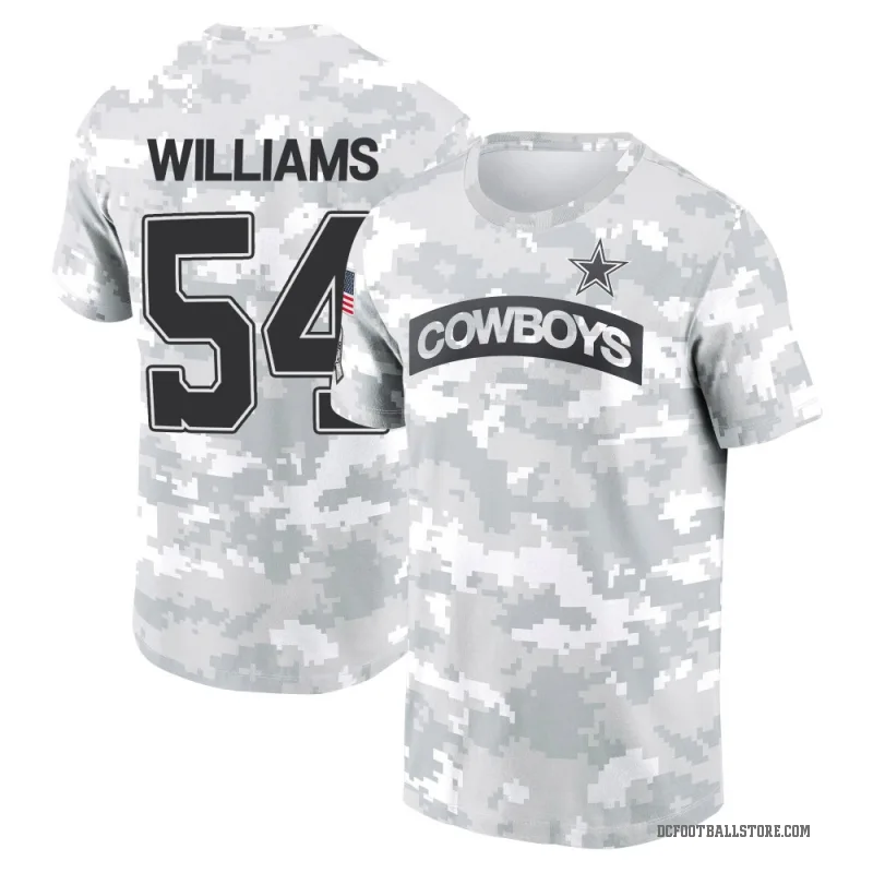 Sam Williams Men's Camo Dallas Cowboys Arctic 2024 Salute to Service Performance T-Shirt