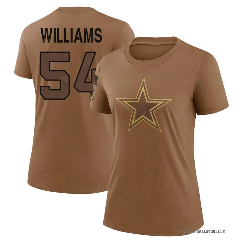 Sam Williams Women's Brown Dallas Cowboys 2023 Salute To Service Performance T-Shirt