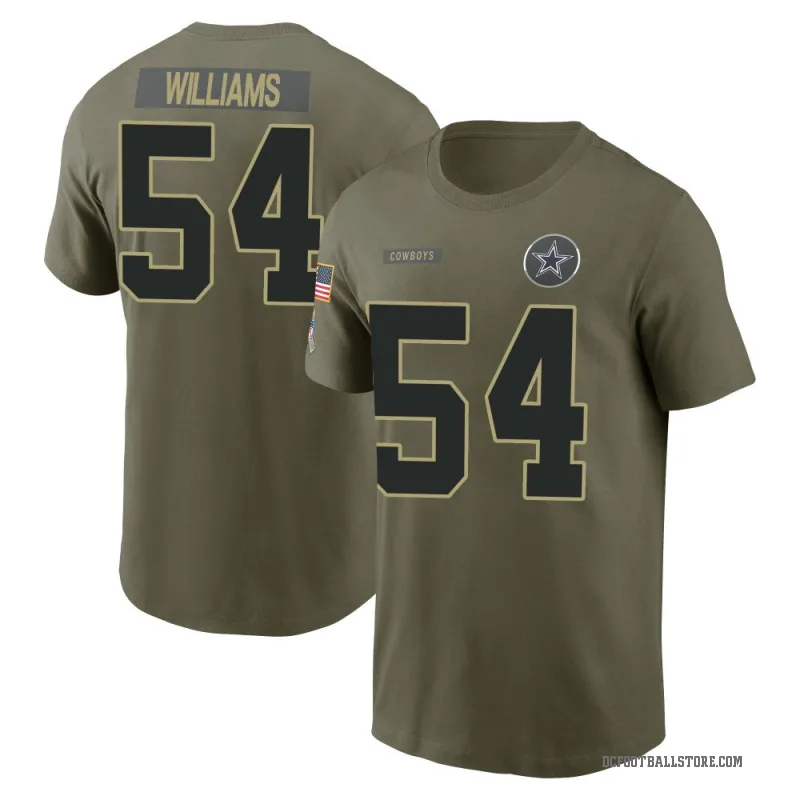 Sam Williams Youth Olive Dallas Cowboys 2025 Salute to Service T-Shirt
