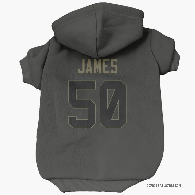 Shemar James  Black Dallas Cowboys  Service Cat & Dog Pet Hoodie