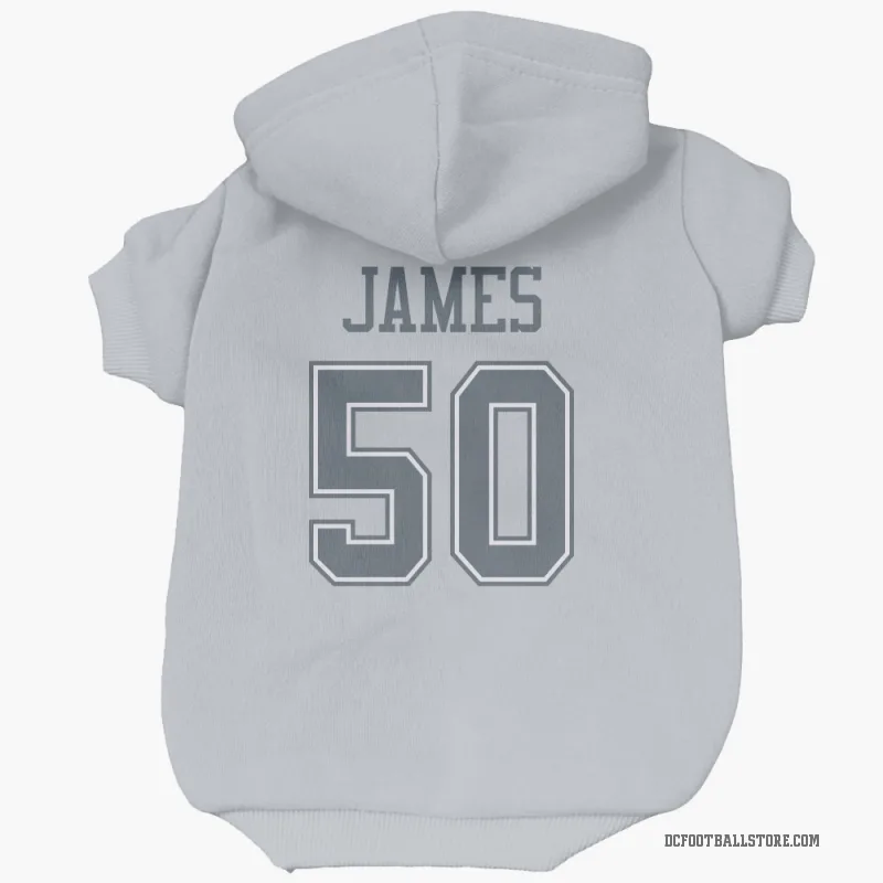 Shemar James  Gray Dallas Cowboys  Cat & Dog Pet Hoodie