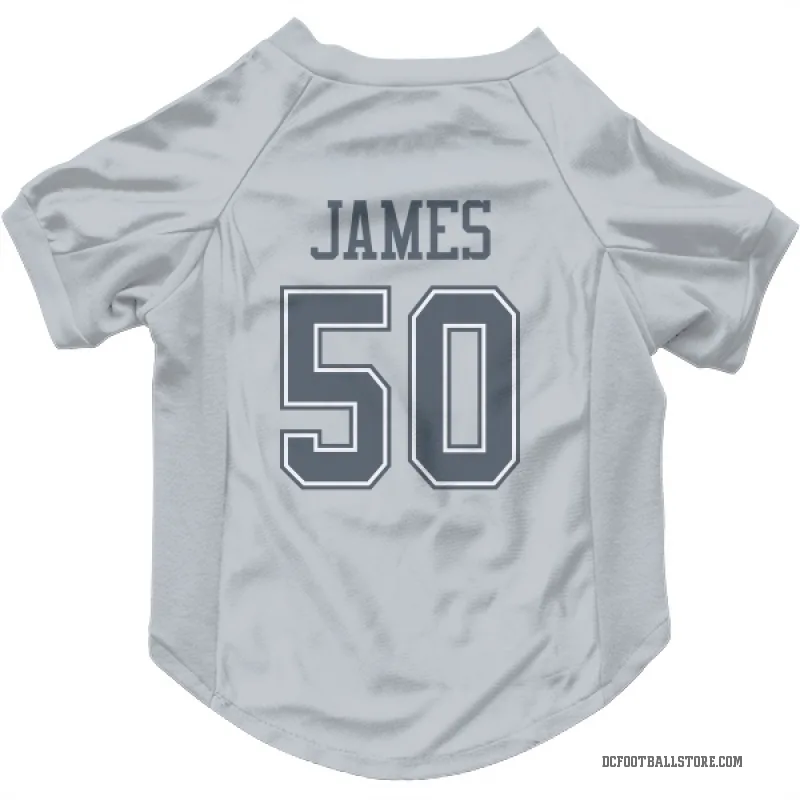 Shemar James  Gray Dallas Cowboys  Cat & Dog Pet Jersey