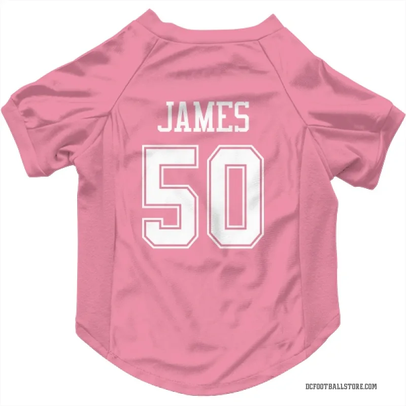 Shemar James  Pink Dallas Cowboys  Cat & Dog Pet Jersey