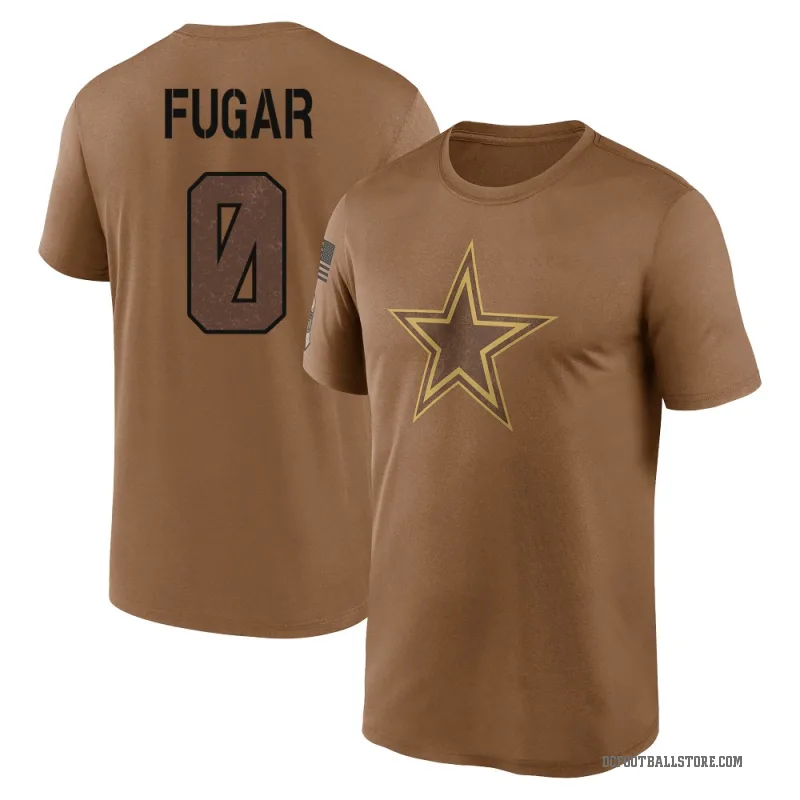 Sidney Fugar Men's Brown Dallas Cowboys 2023 Salute To Service Performance T-Shirt