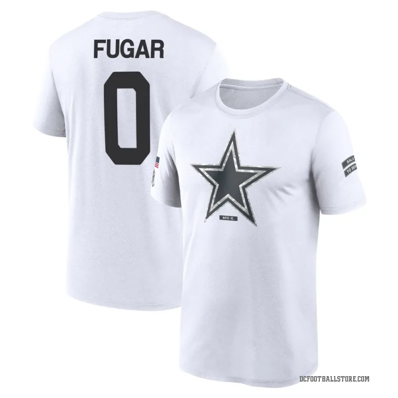 Sidney Fugar Men's White Dallas Cowboys 2024 Salute to Service Performance T-Shirt