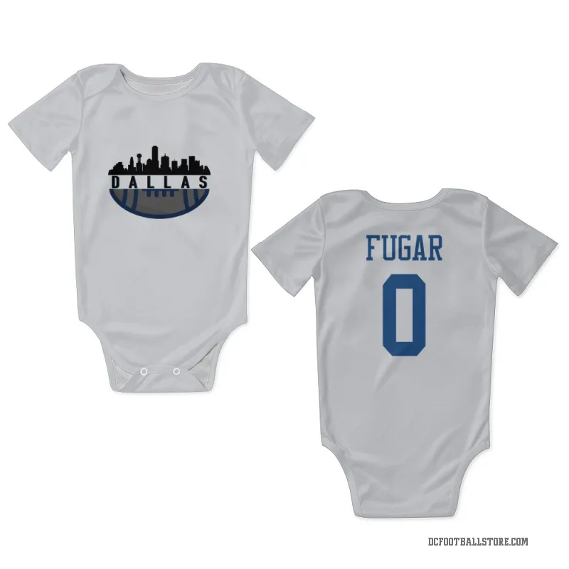 Sidney Fugar  White Dallas Cowboys  Newborn & Infant Bodysuit