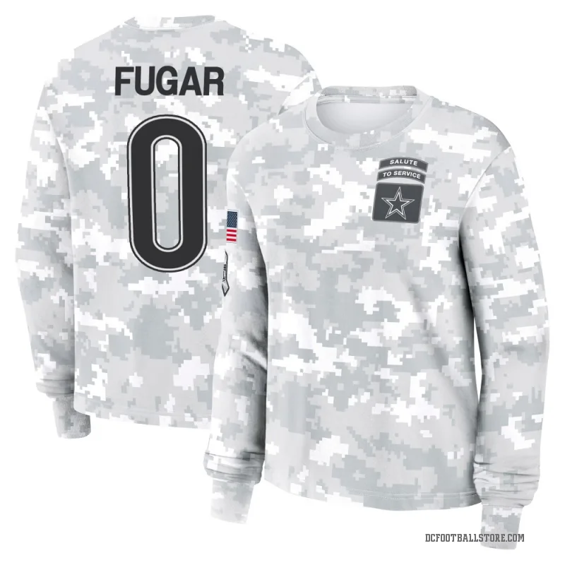 Sidney Fugar Women's Camo Dallas Cowboys Arctic 2024 Salute to Service Long Sleeve T-Shirt