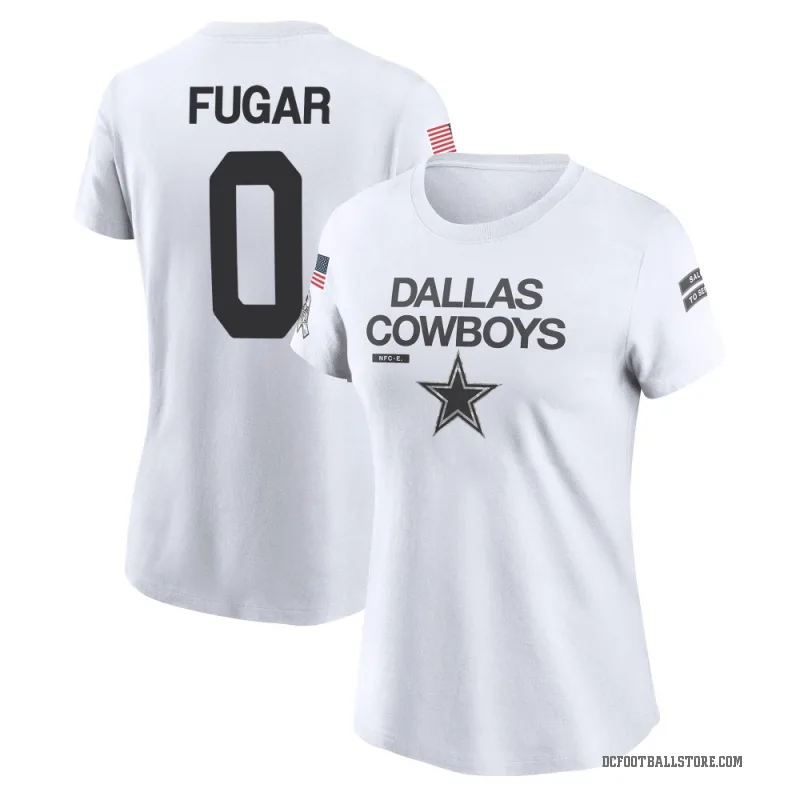 Sidney Fugar Women's White Dallas Cowboys 2024 Salute to Service Performance T-Shirt