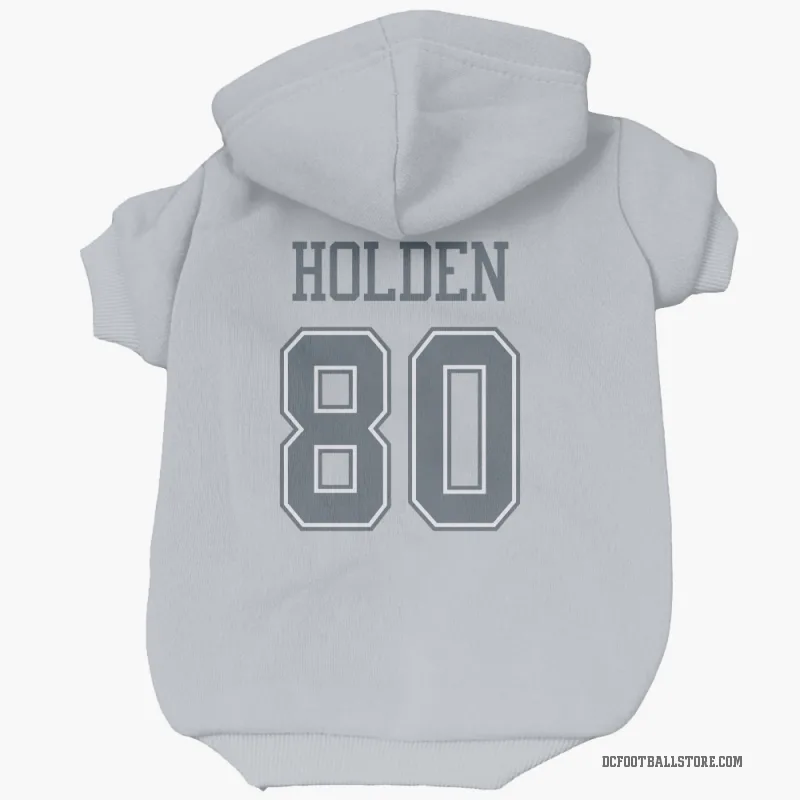 Traeshon Holden  Gray Dallas Cowboys  Cat & Dog Pet Hoodie