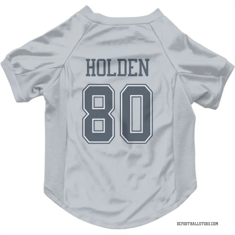 Traeshon Holden  Gray Dallas Cowboys  Cat & Dog Pet Jersey