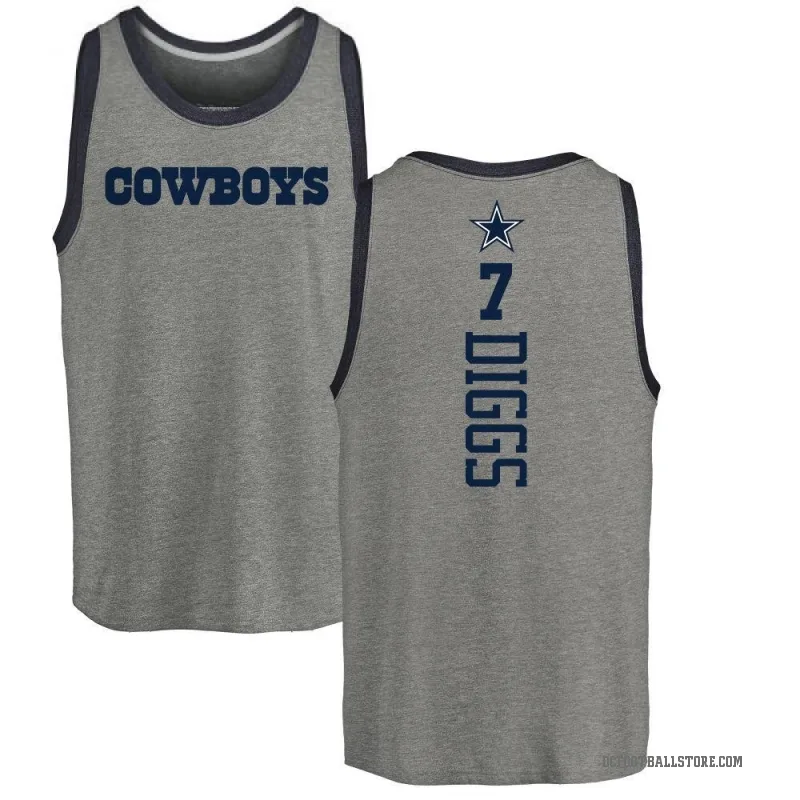 Trevon Diggs Men's Ash Dallas Cowboys Backer Tank Top -