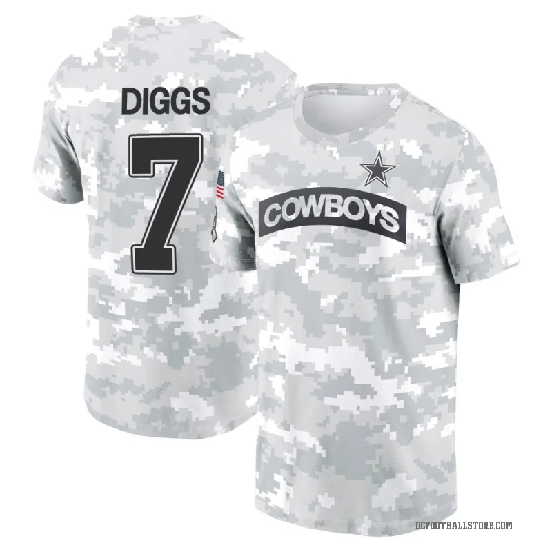 Trevon Diggs Men's Camo Dallas Cowboys Arctic 2024 Salute to Service Performance T-Shirt