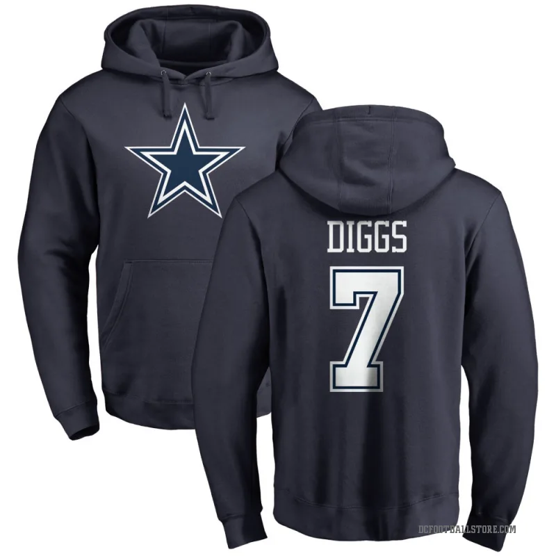 Trevon Diggs Men's Navy Dallas Cowboys Pro Line by Branded Pullover Hoodie