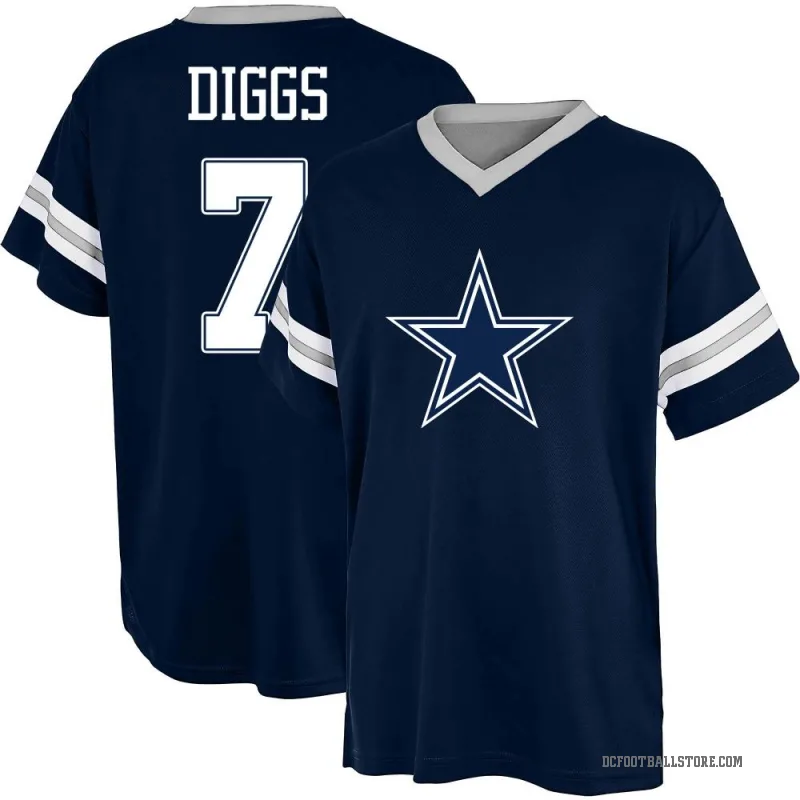 Trevon Diggs Men's NavyBlue Dallas Cowboys Navy Blue Game Day V-Neck T-Shirt