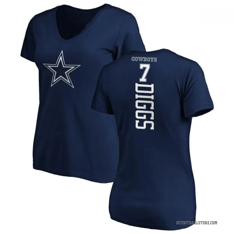 Trevon Diggs Women's Navy Dallas Cowboys Backer T-Shirt -