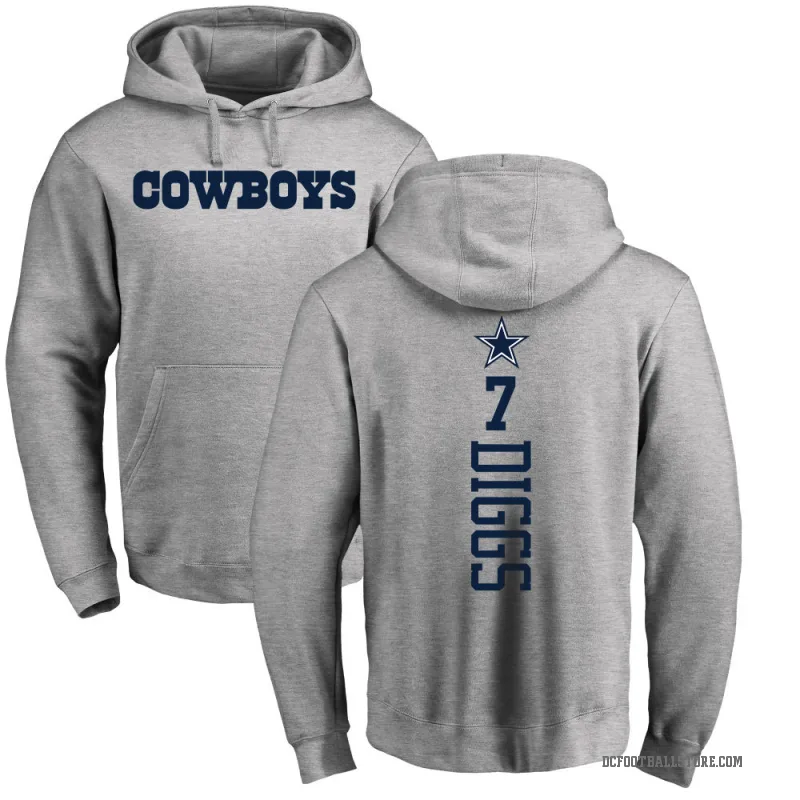 Trevon Diggs Youth Dallas Cowboys Pro Line by Branded Ash Backer Pullover Hoodie