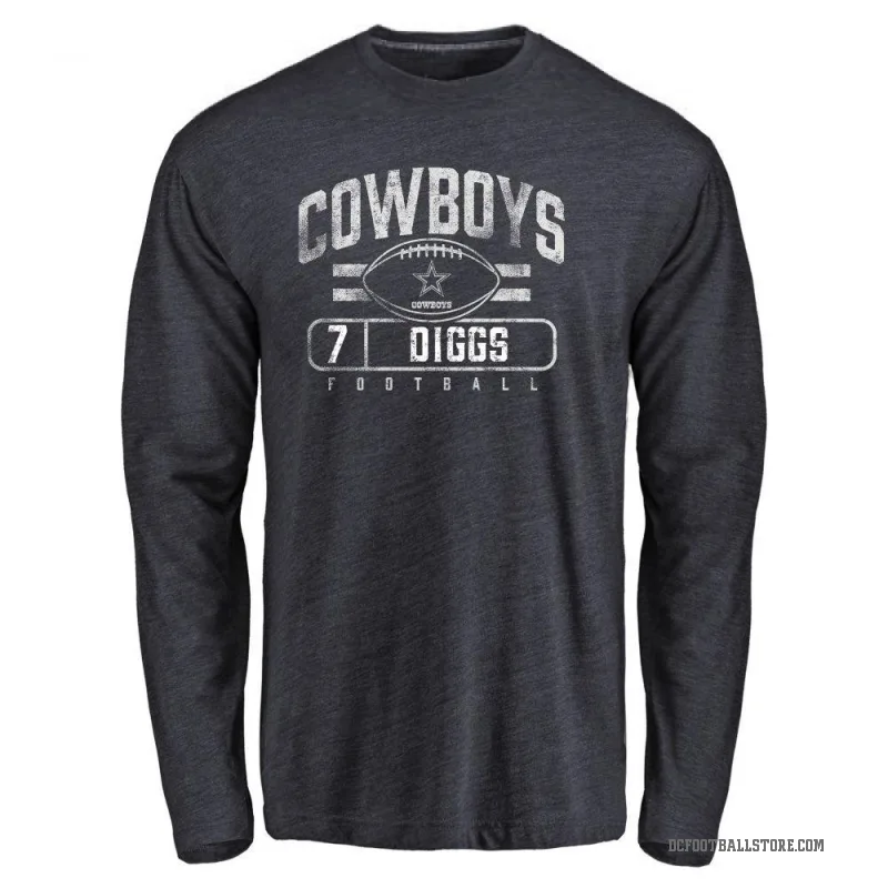 Trevon Diggs Youth Navy Dallas Cowboys Flanker Long Sleeve T-Shirt -