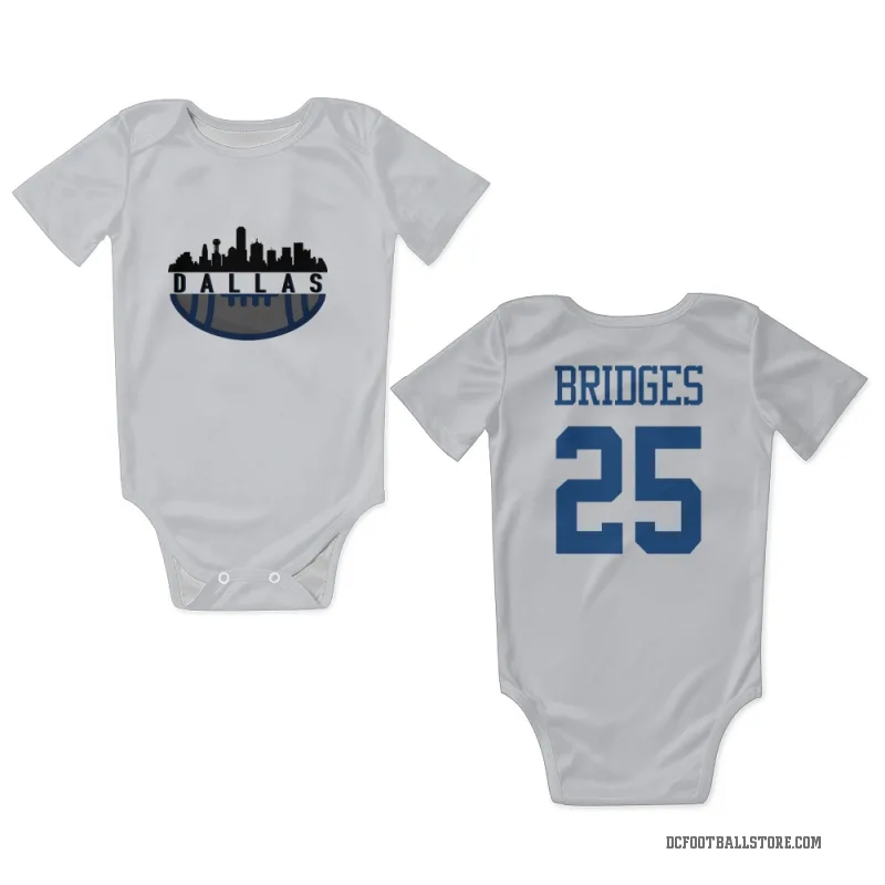 Trikweze Bridges  White Dallas Cowboys  Newborn & Infant Bodysuit
