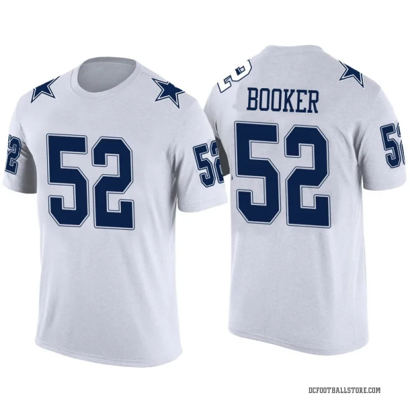 Tyler Booker Men's White Dallas Cowboys Color Rush T-Shirt