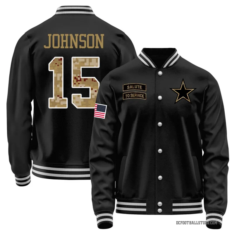 Tyler Johnson Men's Black Dallas Cowboys Salute to Service Sideline Performance Jacket