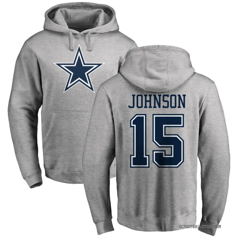Tyler Johnson Men's Dallas Cowboys Pro Line by Branded Ash Logo Pullover Hoodie