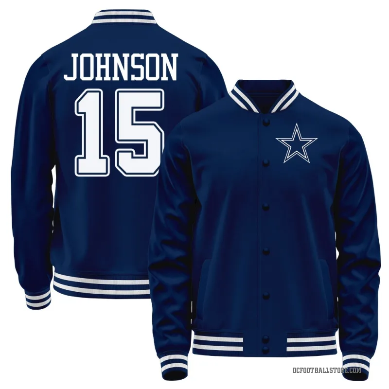 Tyler Johnson Youth Navy Dallas Cowboys Full-Snap Jacket