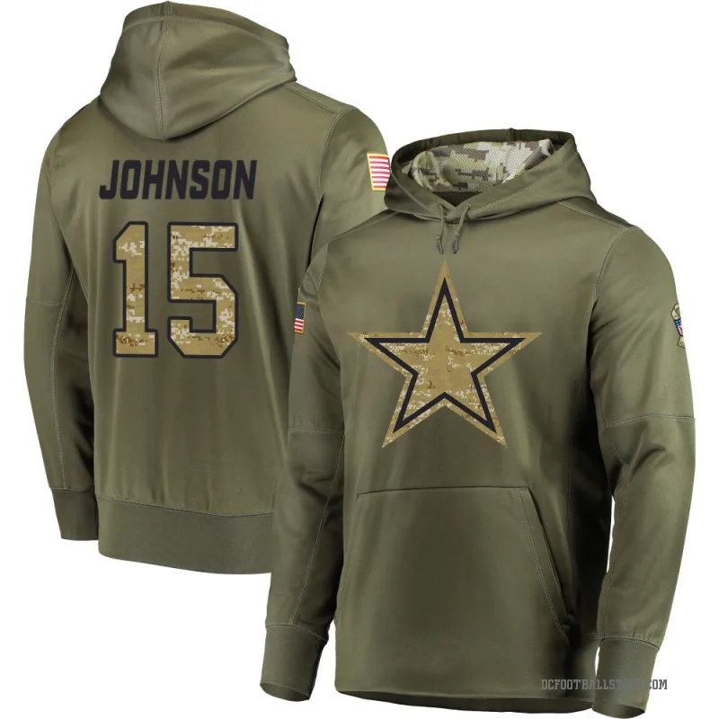 Tyler Johnson Youth Olive Dallas Cowboys Salute to Service Pullover Hoodie