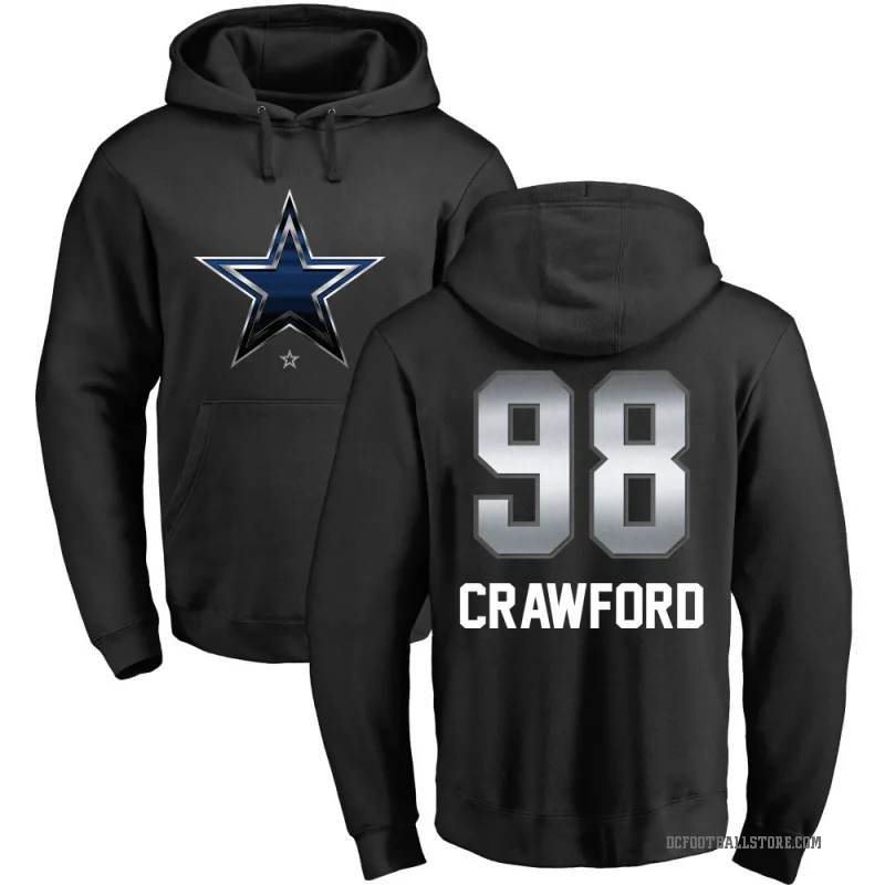 Tyrone Crawford Men's Black Dallas Cowboys Midnight Mascot Pullover Hoodie