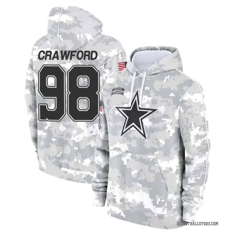 Tyrone Crawford Men's Camo Dallas Cowboys Arctic 2024 Salute to Service Club Fleece Pullover Hoodie