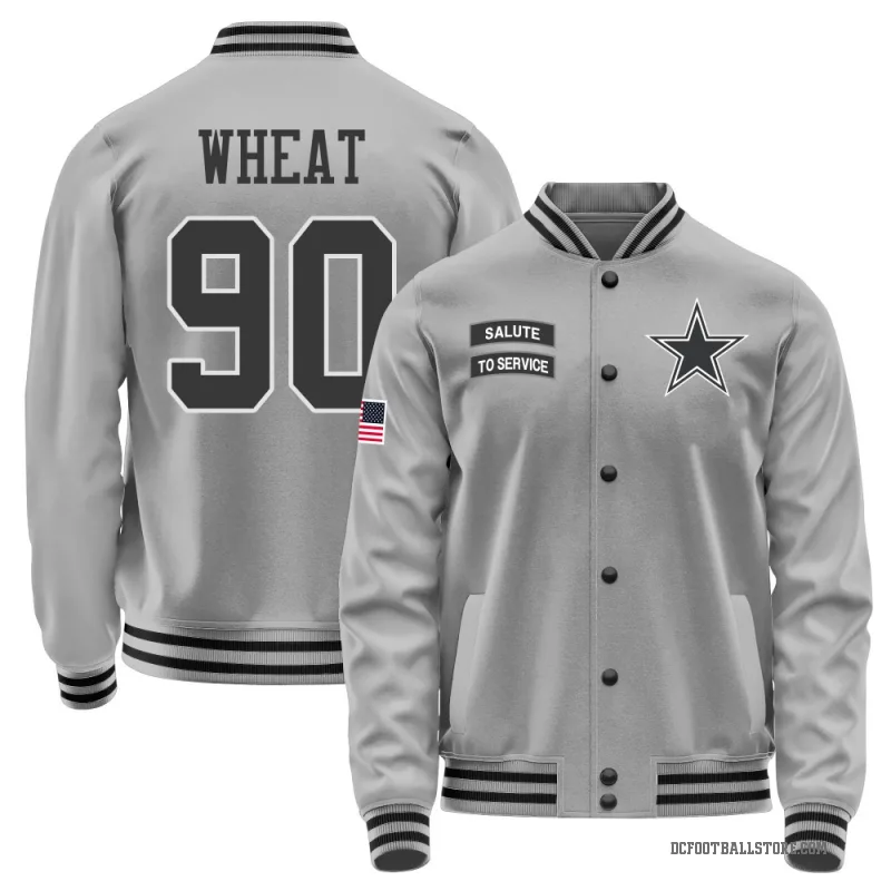 Tyrus Wheat Men's Gray Dallas Cowboys Salute to Service Performance Jacket