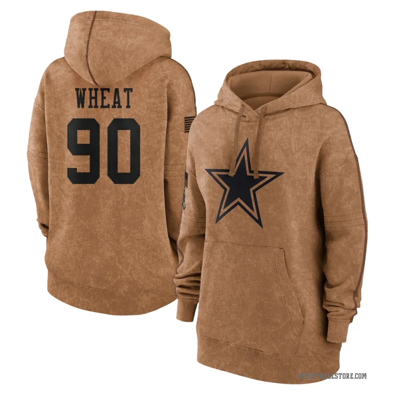 Tyrus Wheat Women's Brown Dallas Cowboys 2023 Salute To Service Pullover Hoodie